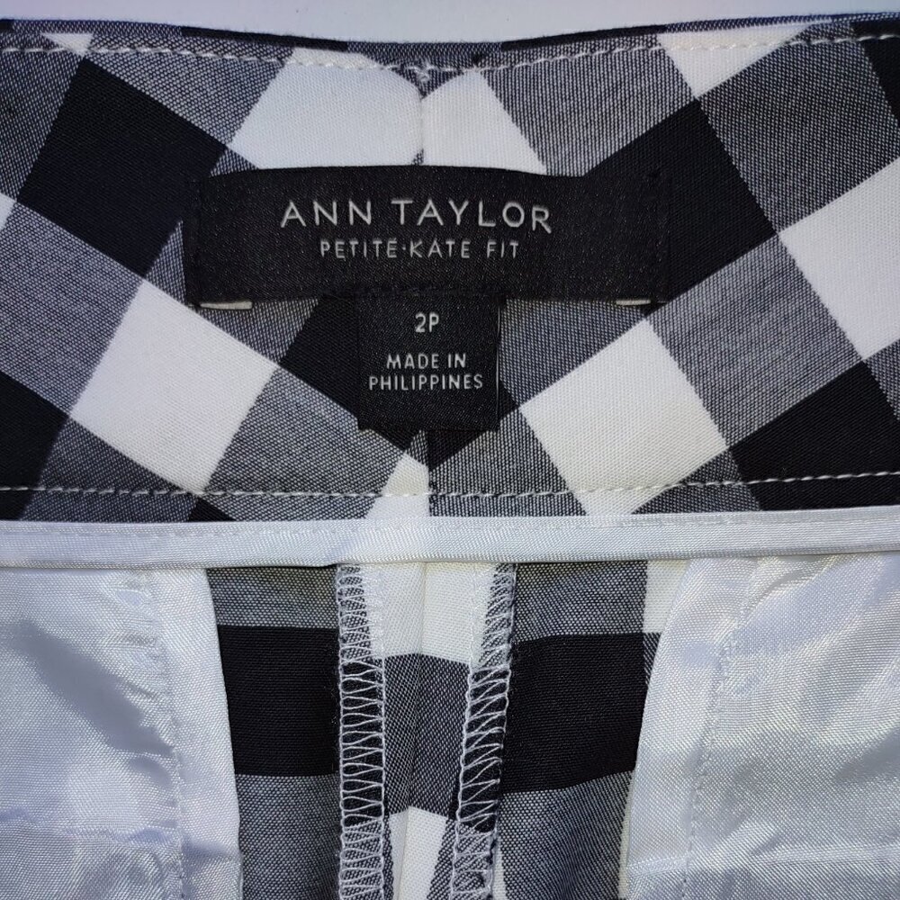 Ann Taylor Kate Pant Size 2P Ankle Straight Leg Preppy Resort Classic Capsule - Picture 6 of 9